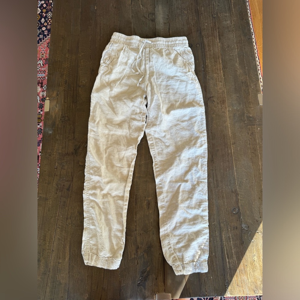 H&M White Linen Pants